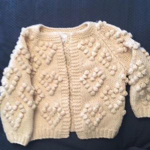 Heart Pom sweater from Chicwish. Cream- xs/s